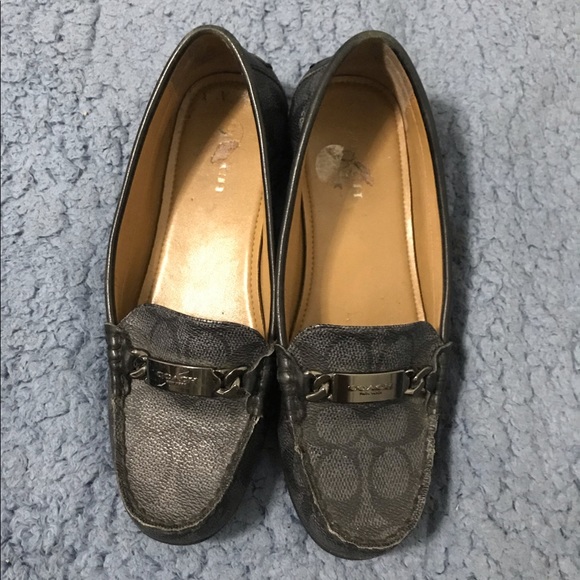 Coach | Shoes | Coach Logo Loafers With Metal Logo | Poshmark